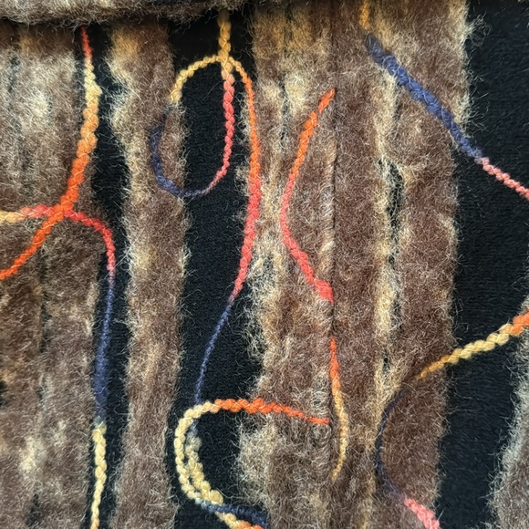 Simon Chang Wool Blazer with Embroidered Stripes - Picture 7 of 9